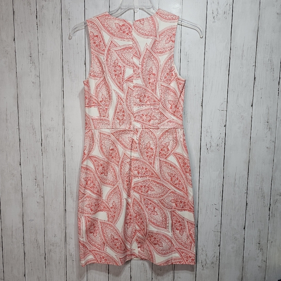 NWT Banana Republic Women's Paisley Print Mesh Inset Sleeveless Dress Size 6. - Picture 7 of 7